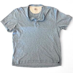 Faherty Light Blue Polo Short Sleeve Tee Shirt